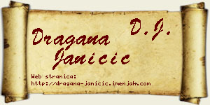 Dragana Janičić vizit kartica
